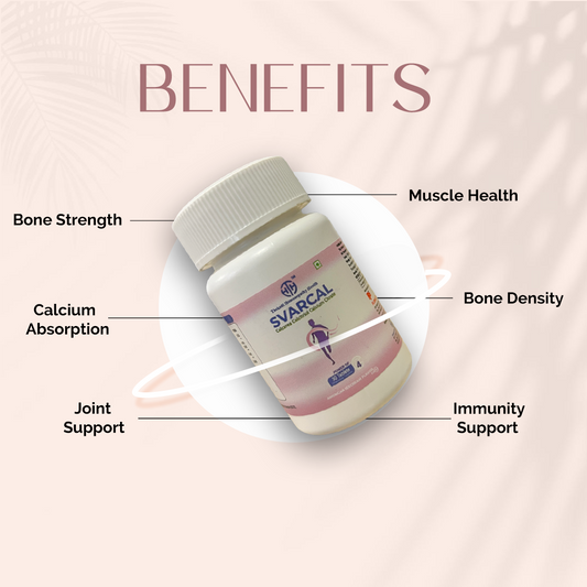 SVARCAL Tablets | Calcarea Calcitriol Calcium Citrate with Zinc