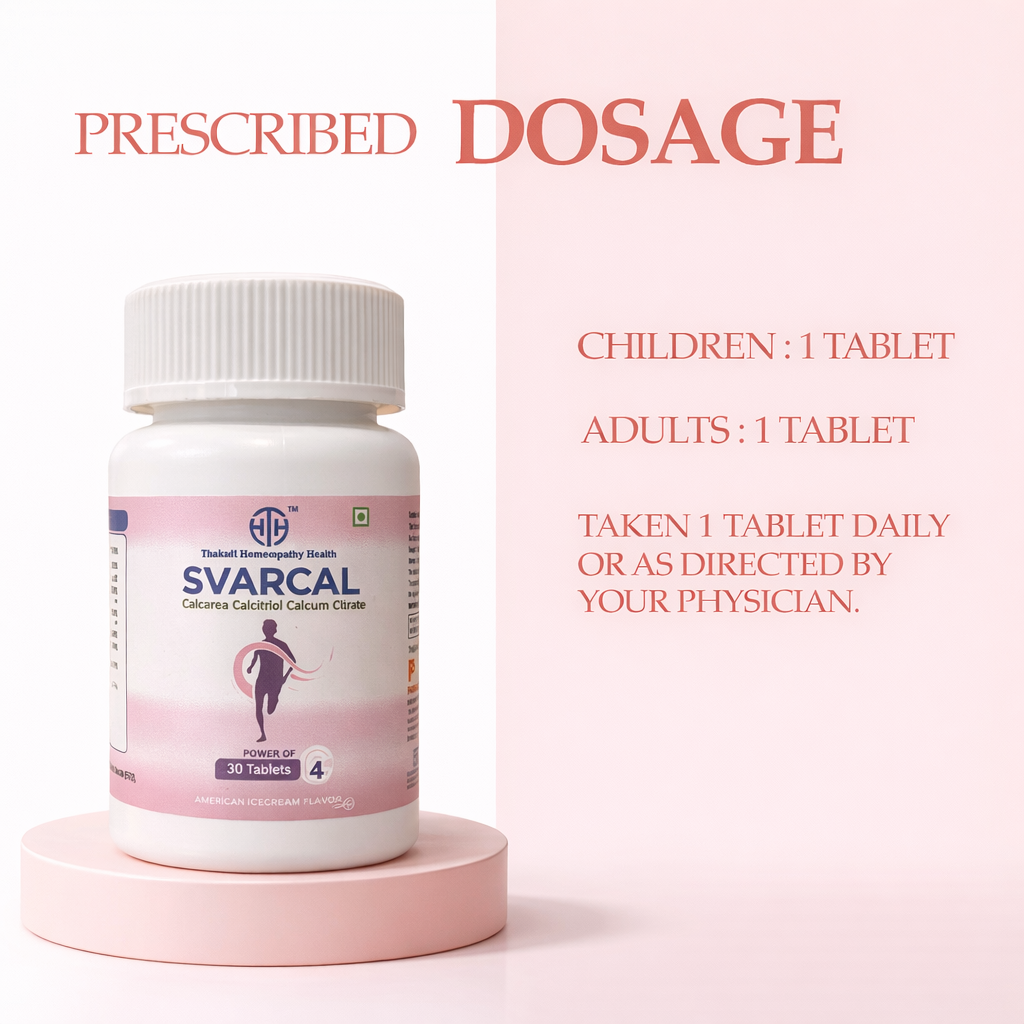 SVARCAL Tablets | Calcarea Calcitriol Calcium Citrate with Zinc